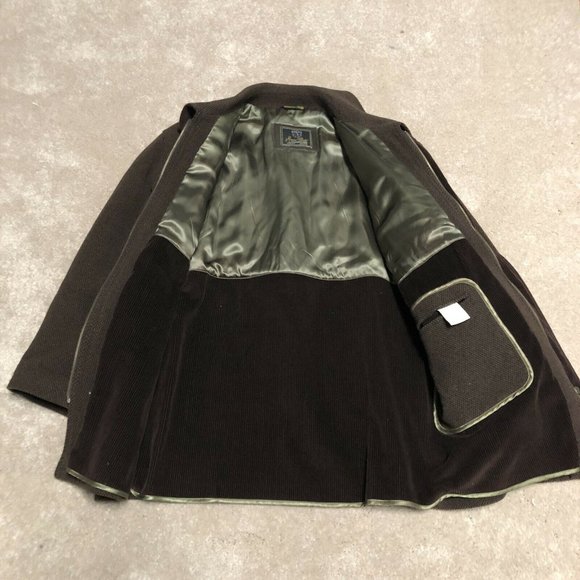 Mario Valente Cashmere Wool Brown Men's Coat 38 - Picture 4 of 8